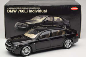 BMW 760Li E66 Individual Черен Kyosho 1:18 08573RB Метал — снимка 8 от 8
