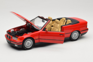 BMW 3 Series E36 Кабриолет Червен UT Models 1:18 BMW005 Метал — снимка 2 от 8