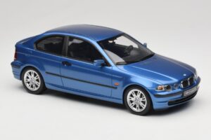 BMW 318ti E46 Compact Estoril Blue Otto 1:18 OT462 Смола — снимка 4 от 6