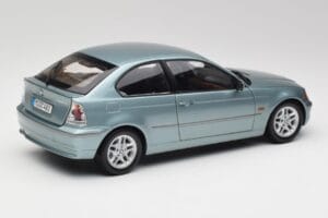 BMW 325Ti E46 Compact Светлосин Металик Kyosho 1:18 80430024439 Метал — снимка 3 от 8