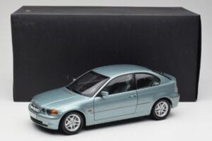 BMW 325Ti E46 Compact Светлосин Металик Kyosho 1:18 80430024439 Метал — снимка 8 от 8