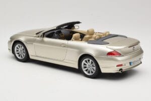 BMW 6 Series E64 Cabriolet Mineral Silver Metallic Kyosho 1:18 80430153437 Метал — снимка 8 от 9