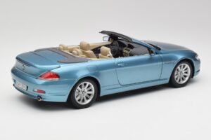 BMW 6 E64 Кабриолет Светлосин Kyosho 1:18 80430153440 Метал — снимка 3 от 8