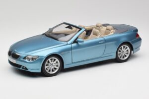 BMW 6 E64 Кабриолет Светлосин Kyosho 1:18 80430153440 Метал