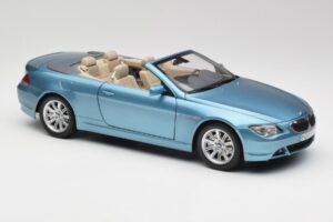 BMW 6 E64 Кабриолет Светлосин Kyosho 1:18 80430153440 Метал — снимка 6 от 8