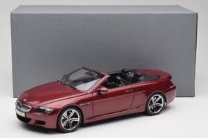 BMW M6 E64 Кабриолет Червен Kyosho 1:18 80430417423 Метал — снимка 8 от 8