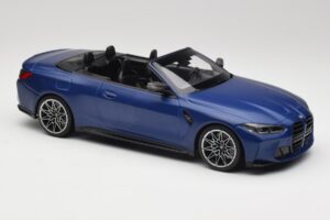 BMW M4 G82 Кабриолет Frozen Portimao Blue Minichamps 1:18 155021030 Метал — снимка 4 от 6