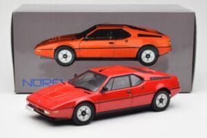 BMW M1 Червен Norev 1:18 183220 Метал — снимка 8 от 8