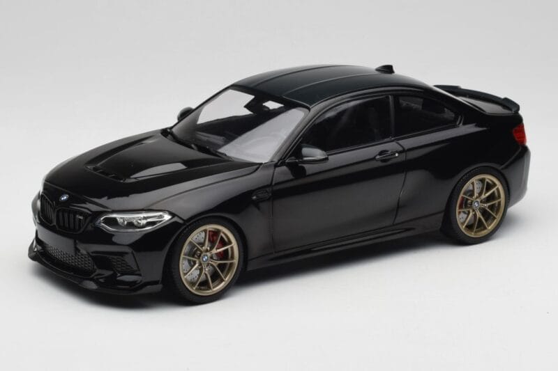 BMW M2 CS F87 Черен Металик Със Златни Джанти Minichamps 1:18 155021021 Метал