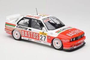 BMW M3 E30 #27 Bigazzi Team S. Soper / A. Hahne 4th Place 24 Hours of Spa 1990 Minichamps 1:18 155902027 Метал — снимка 4 от 6