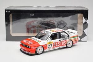 BMW M3 E30 #27 Bigazzi Team S. Soper / A. Hahne 4th Place 24 Hours of Spa 1990 Minichamps 1:18 155902027 Метал — снимка 6 от 6