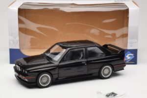 BMW M3 E30 Sport Evo Черен Solido 1:18 S1801501 Метал — снимка 8 от 8