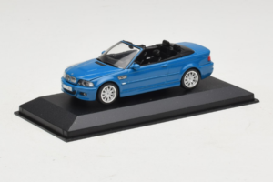 BMW M3 E46 Кабриолет Синьо Minichamps 1:43 BMW015 Метал — снимка 2 от 4