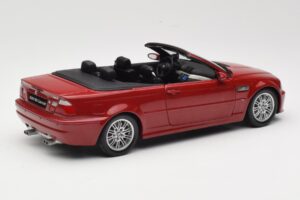BMW M3 E46 Кабриолет Червен Kyosho 1:18 08505R Метал — снимка 3 от 8