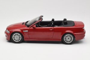 BMW M3 E46 Кабриолет Червен Kyosho 1:18 08505R Метал — снимка 4 от 8