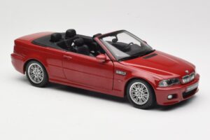 BMW M3 E46 Кабриолет Червен Kyosho 1:18 08505R Метал — снимка 6 от 8