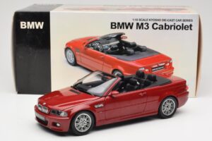 BMW M3 E46 Кабриолет Червен Kyosho 1:18 08505R Метал — снимка 8 от 8