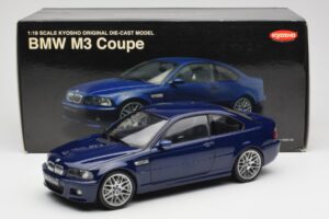 BMW M3 E46 Син Kyosho 1:18 08503BL Метал — снимка 8 от 8