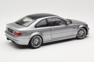 BMW M3 E46 CSL Сребрист Kyosho 1:18 08506S Метал — снимка 3 от 8