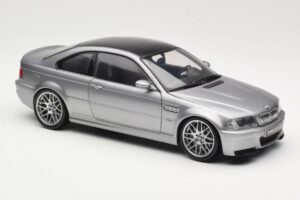 BMW M3 E46 CSL Сребрист Kyosho 1:18 08506S Метал — снимка 6 от 8