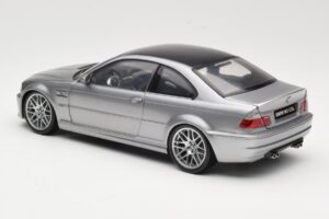 BMW M3 E46 CSL Сребрист Kyosho 1:18 08506S Метал — снимка 7 от 8