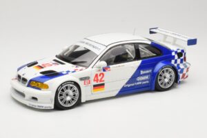 BMW M3 E46 GTR #42 J. Muller / J.J. Lehto ALMS 2001 Minichamps 1:18 80430139183 Метал