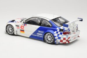 BMW M3 E46 GTR #42 J. Muller / J.J. Lehto ALMS 2001 Minichamps 1:18 80430139183 Метал — снимка 7 от 8