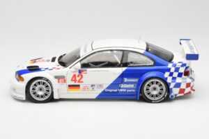 BMW M3 E46 GTR #42 J. Lehto / P. Ekblom ALMS 2001 Minichamps 1:18 100012142 Метал — снимка 4 от 8