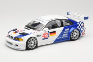BMW M3 E46 GTR #42 J. Lehto / J. Muller ELMS 2001 Minichamps 1:18 100012192 Метал