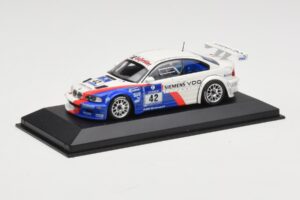 BMW M3 E46 GTR #42 P. Muller / J. Muller / H-J. Stuck / P. Lamy ADAC 24h Nurburgring 2004 Minichamps 1:43 BMW001 Метал — снимка 2 от 4