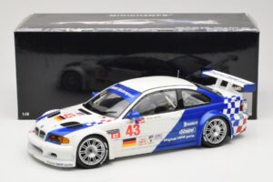 BMW M3 E46 GTR #43 D. Muller ALMS 2001 Minichamps 1:18 100012143 Метал — снимка 8 от 8