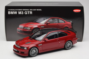 BMW M3 E46 GTR Street Червен Kyosho 1:18 08507R Метал — снимка 8 от 8