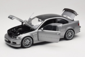 BMW M3 E46 GTR Street Сребристо Сив Kyosho 1:18 08507S Метал — снимка 2 от 8