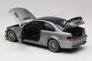 BMW M3 E46 GTR Street Сребристо Сив Kyosho 1:18 08507S Метал — снимка 5 от 8
