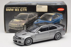 BMW M3 E46 GTR Street Сребристо Сив Kyosho 1:18 08507S Метал — снимка 8 от 8