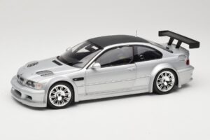 BMW M3 E46 GTR Street Сребрист With Carbon Roof Minichamps 1:18 100012102 Метал