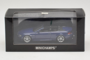 BMW M6 E64 Кабриолет Blue Metallic Minichamps 1:43 BMW017 Метал — снимка 4 от 4