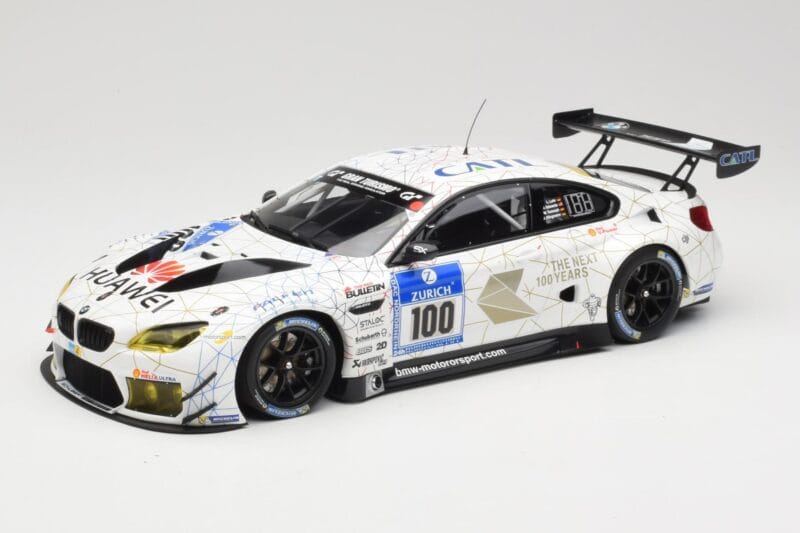 BMW M6 GT3 F13 #100 Schubert Motorsport J. Edwards / J. Klingmann 24h Nurburgring 2016 Minichamps 1:18 155162611 Метал