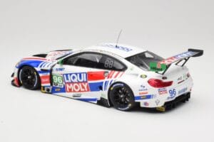 BMW M6 GT3 F13 #96 Turner Motorsport B. Auberlen / R. Foley Class Winner Petit Le Mans 2019 Minichamps 1:18 153192696 Метал — снимка 5 от 6