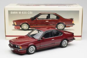 BMW M635 CSi E24 Karmin Червен AUTOart 1:18 70528 Метал — снимка 8 от 8