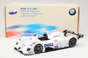 BMW V12 LMR LMP #15 P. Martini / Y. Dalmas / J. Winkelhock 24 Hours of Le Mans Winner 1999 Minichamps 1:18 80430009338 Метал — снимка 6 от 6