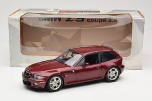 BMW Z3 Coupe 2.8 Red Metallic UT Models 1:18 20423 Метал — снимка 8 от 8