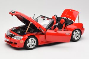 BMW Z3 E36/7 Роудстър Червен Bburago 1:18 3349 Метал — снимка 2 от 8