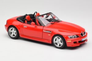 BMW Z3 E36/7 Роудстър Червен Bburago 1:18 3349 Метал — снимка 6 от 8