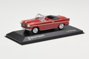 Borgward Isabella Кабриолет Червен Minichamps 1:43 400096060 Метал — снимка 2 от 4