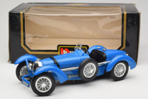 Bugatti Type 59 Син Bburago 1:18 3005-M1 Метал — снимка 5 от 5