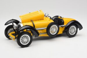 Bugatti Type 59 Жълт Bburago 1:18 3005 Метал — снимка 2 от 8