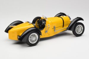 Bugatti Type 59 Жълт Bburago 1:18 3005 Метал — снимка 3 от 8
