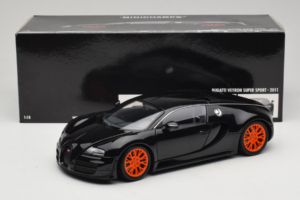 Bugatti Veyron Super Sport Black Metallic Minichamps 1:18 100110842 Метал — снимка 8 от 8