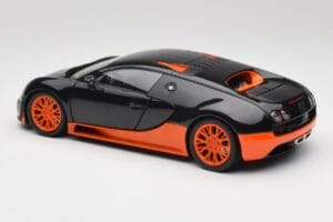 Bugatti Veyron Super Sport World Record Edition Carbon & Orange Minichamps 1:18 100110840 Метал — снимка 7 от 8